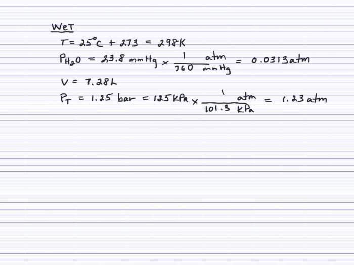 Gas occupies volume sample temperature krypton solved transcribed text show