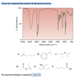 Which compound matches the ir spectrum